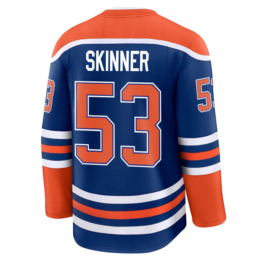 Jeff Skinner 53 Edmonton Oilers 2025 STANLEY CUP Final Patch Home Men Jersey - Royal