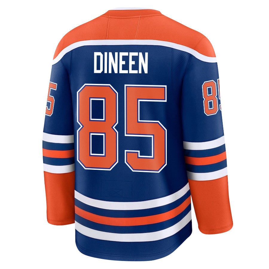 Cam Dineen 85 Edmonton Oilers 2025 STANLEY CUP Final Patch Home Men Jersey - Royal