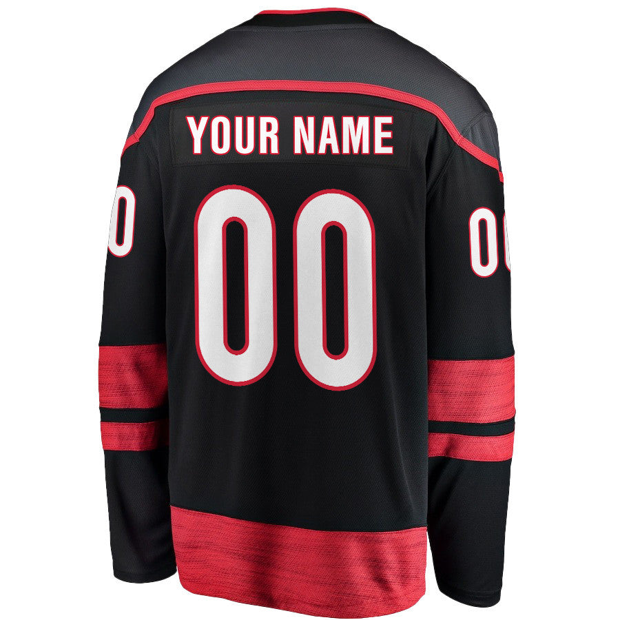 Carolina Hurricanes 2025 STANLEY CUP Final Patch Home Men Custom Jersey - Black