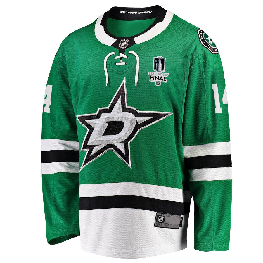 Jamie Benn 14 Dallas Stars 2025 STANLEY CUP Final Patch Home Men Jersey - Black