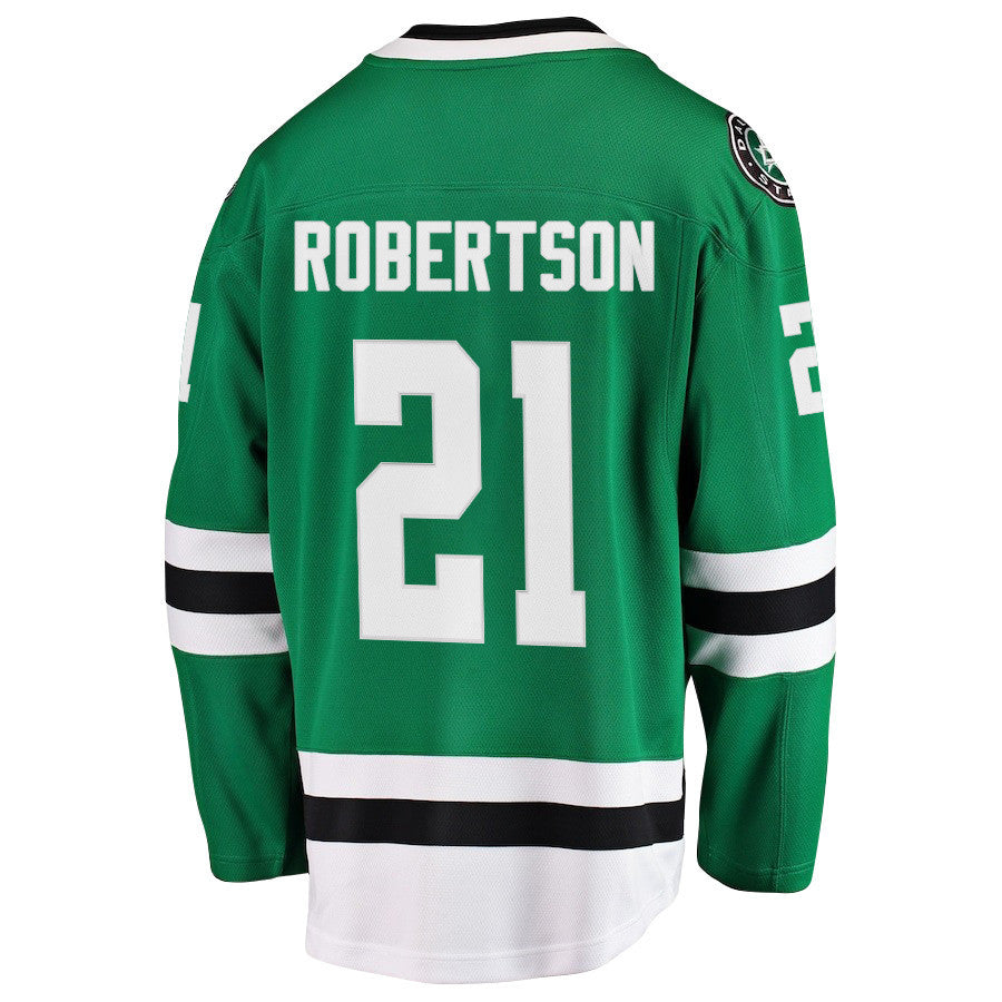 Jason Robertson 21 Dallas Stars 2025 STANLEY CUP Final Patch Home Men Jersey - Black