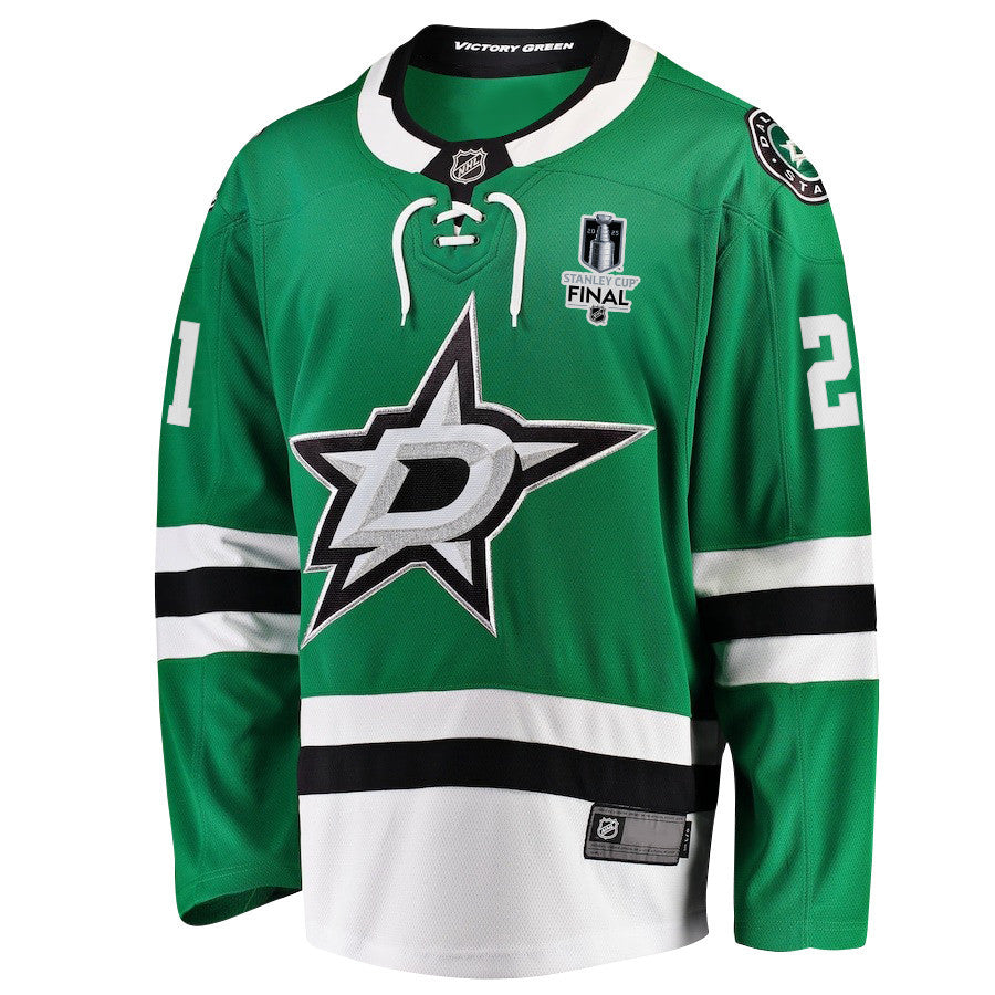 Jason Robertson 21 Dallas Stars 2025 STANLEY CUP Final Patch Home Men Jersey - Black