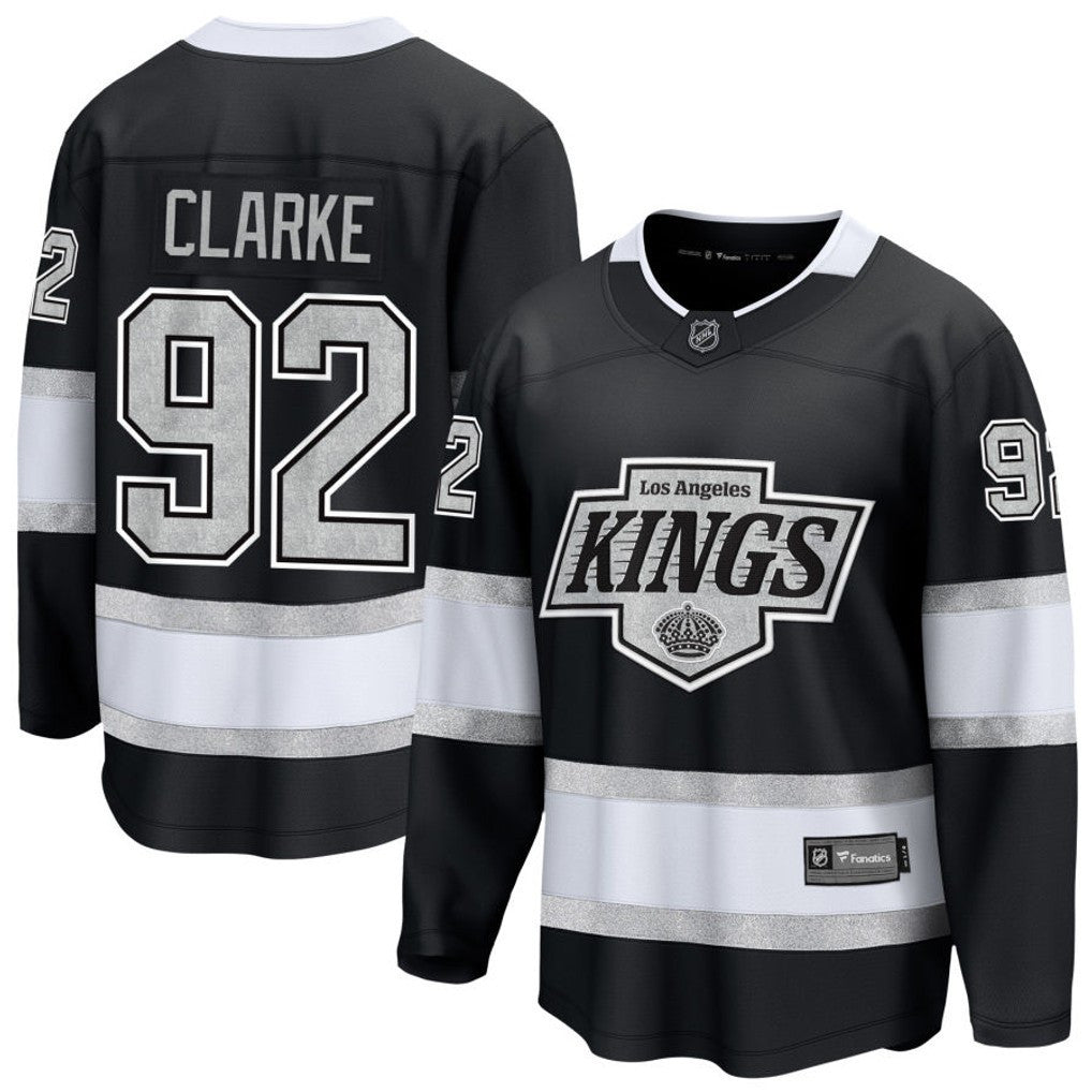 Brandt Clarke 92 Los Angeles Kings 2025 Home Breakaway Men Jersey - Black