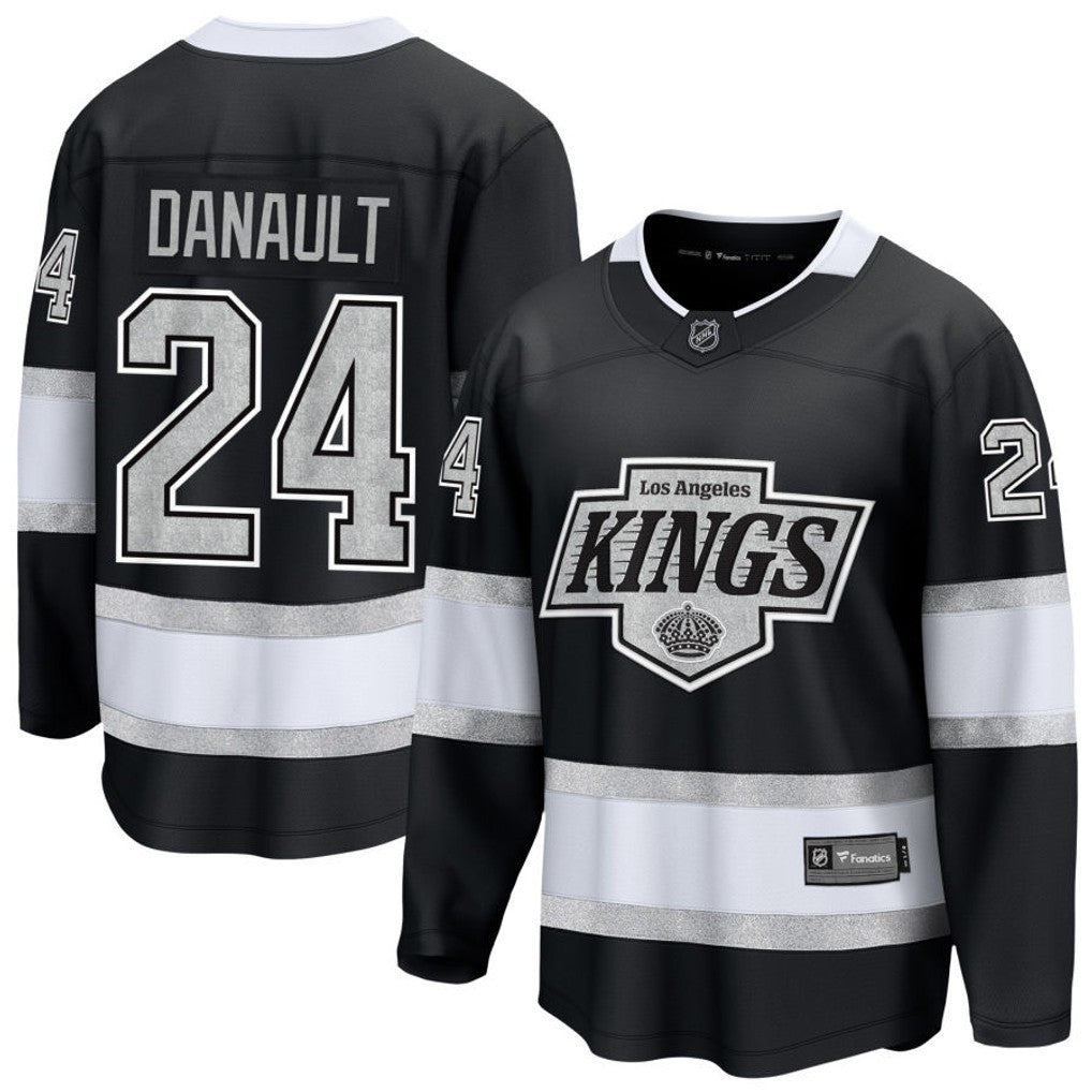 Phillip Danault 24 Los Angeles Kings 2025 Home Breakaway Men Jersey - Black