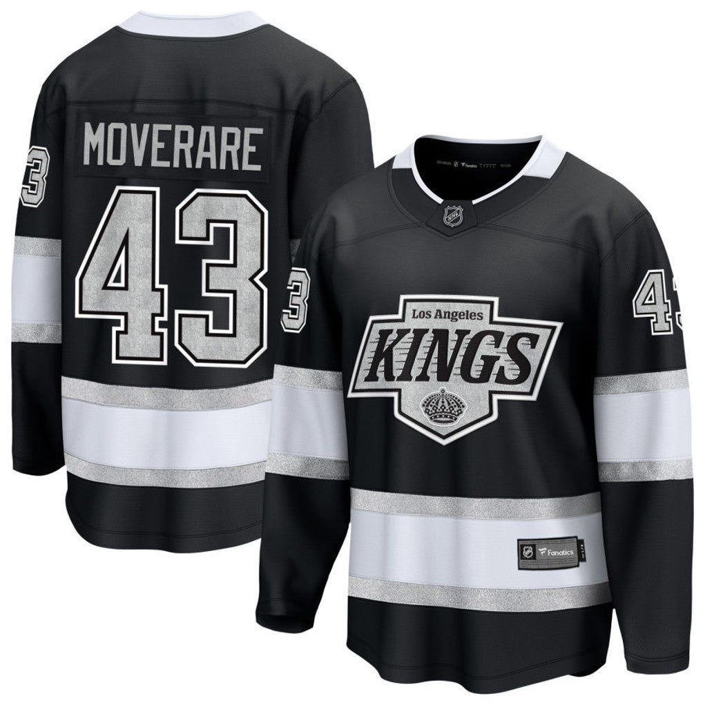 Jacob Moverare 43 Los Angeles Kings 2025 Home Breakaway Men Jersey - Black