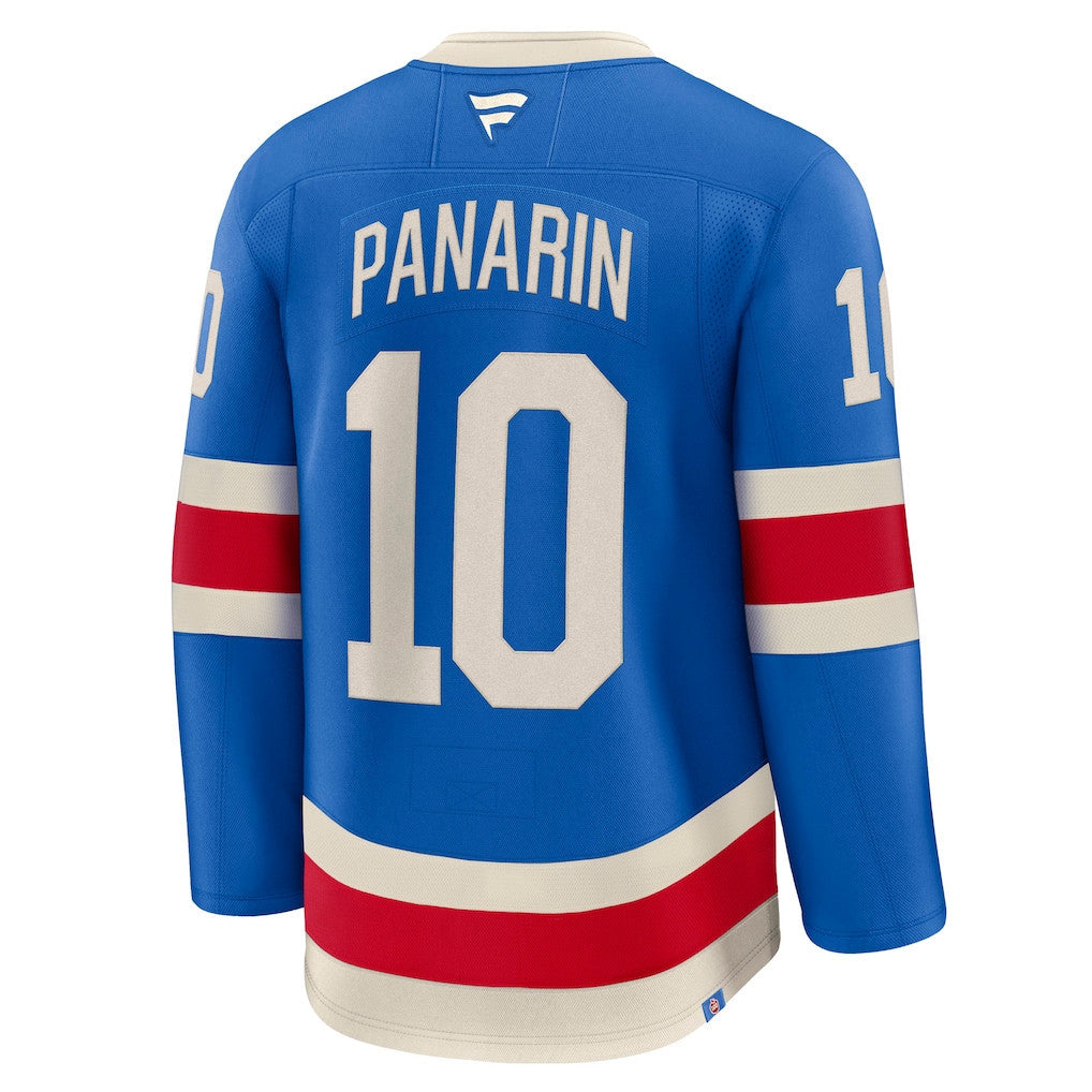 Artemi Panarin 10 New York Rangers 2025 Centennial Premium Men Jersey - Blue