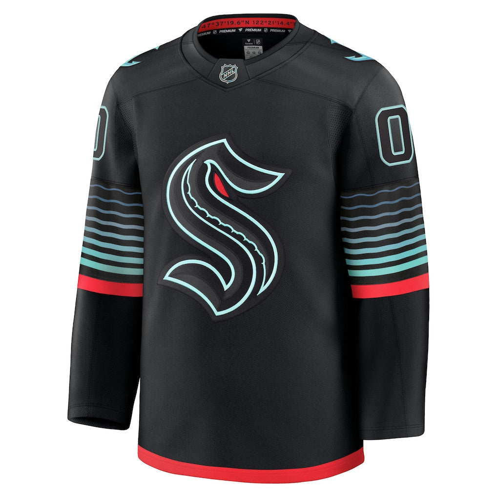 Seattle Kraken 2025 Alternate Premium Custom Men Jersey - Black