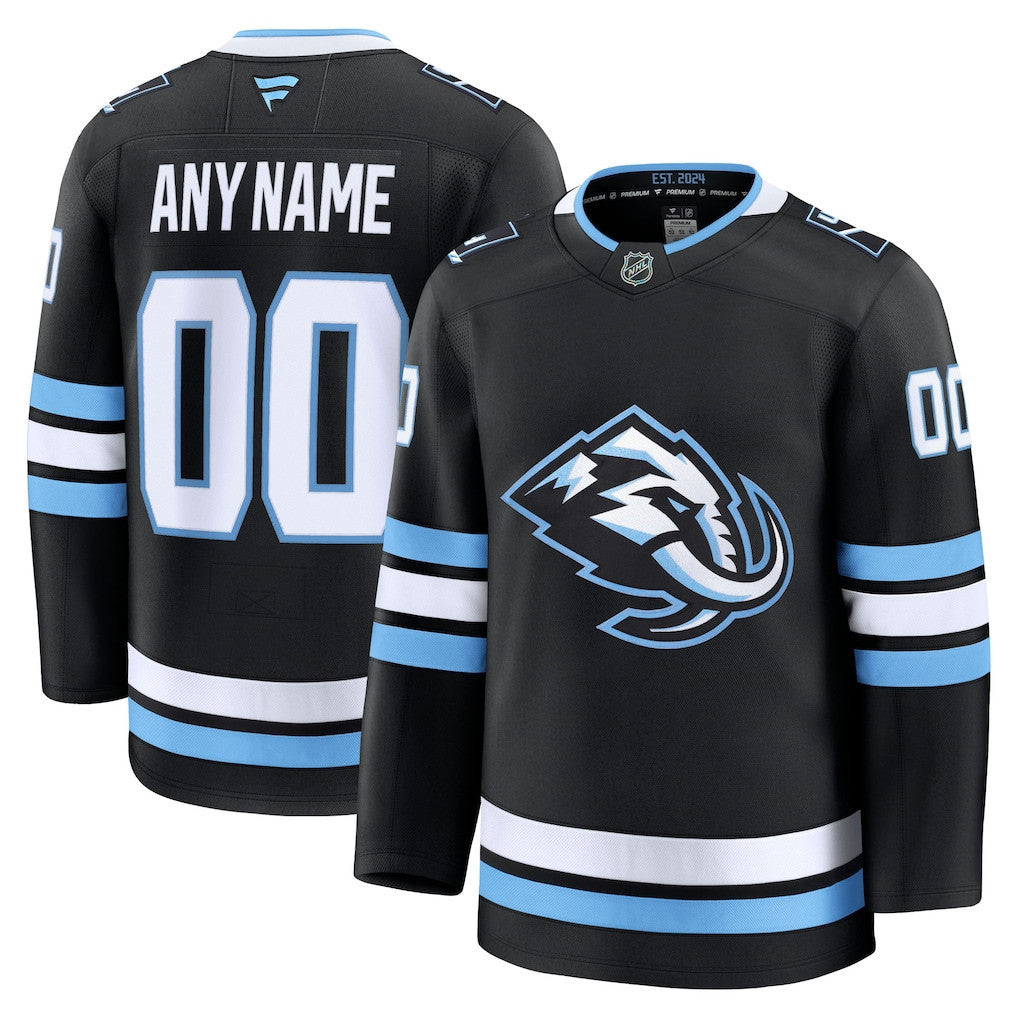 Utah Mammoth 2025 Home Premium Custom Men Jersey - Black