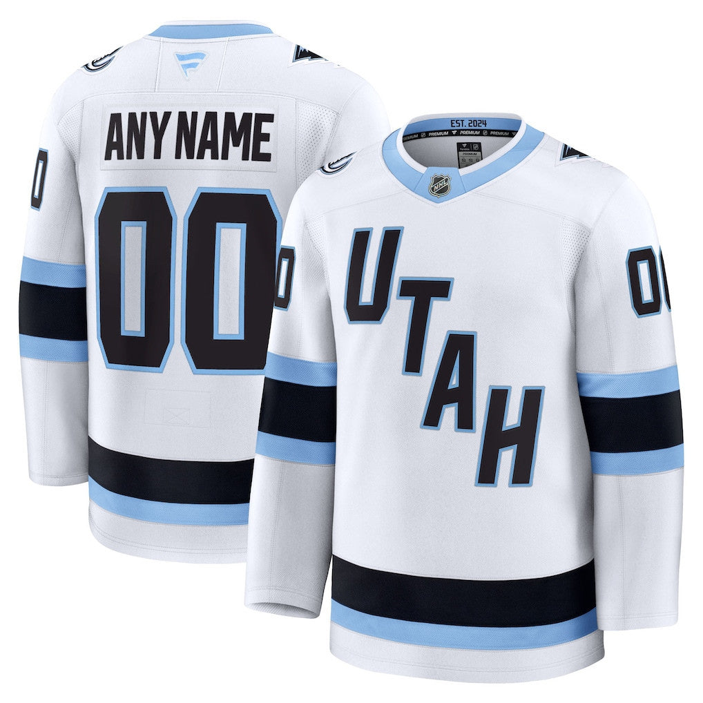 Utah Mammoth 2025 Away Premium Custom Men Jersey - White