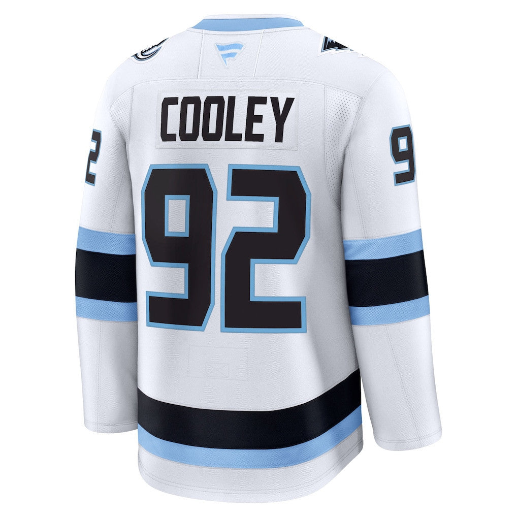 Logan Cooley 92 Utah Mammoth 2025 Away Premium Men Jersey - White