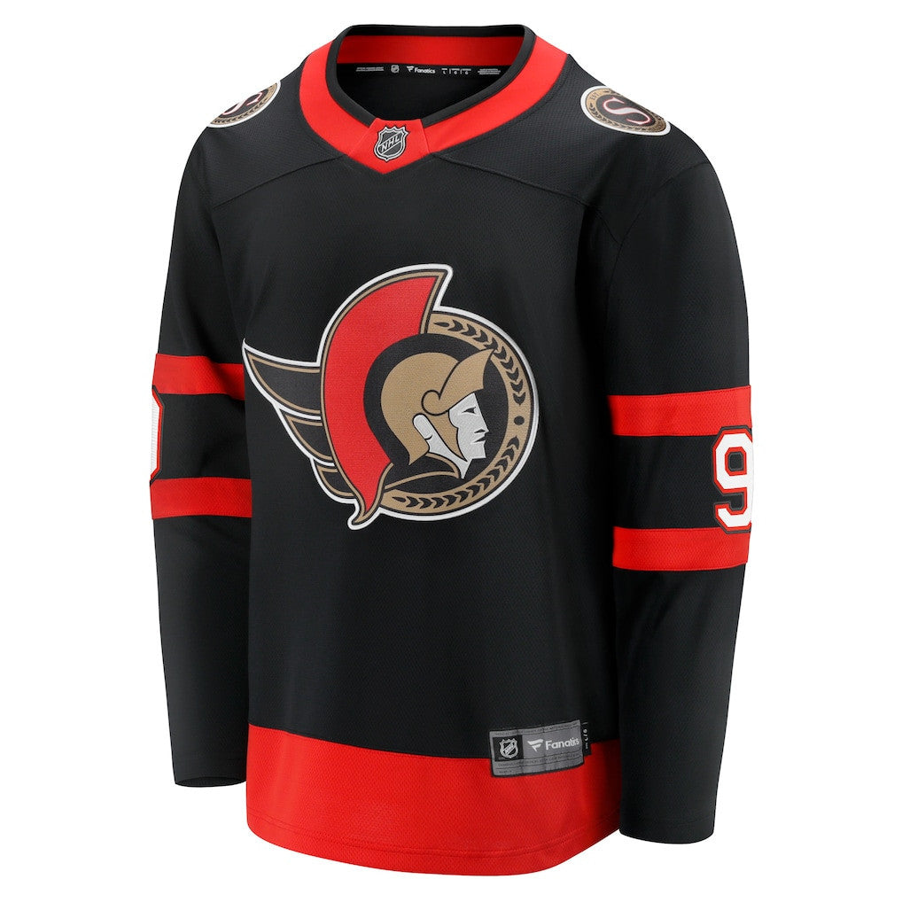Josh Norris 9 Ottawa Senators Home Breakaway Jersey - Men's Black