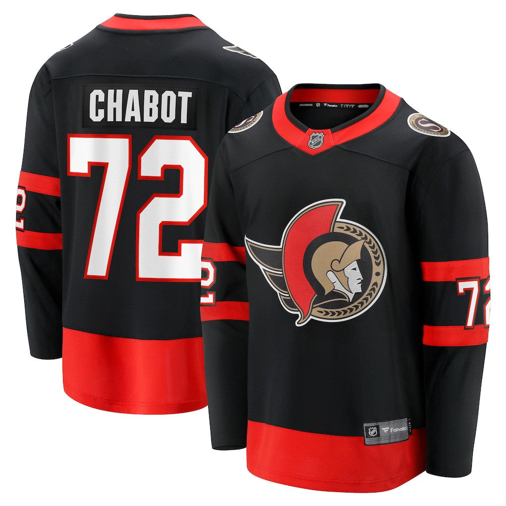 Thomas Chabot 72 Ottawa Senators Home Breakaway Jersey - Men's Black