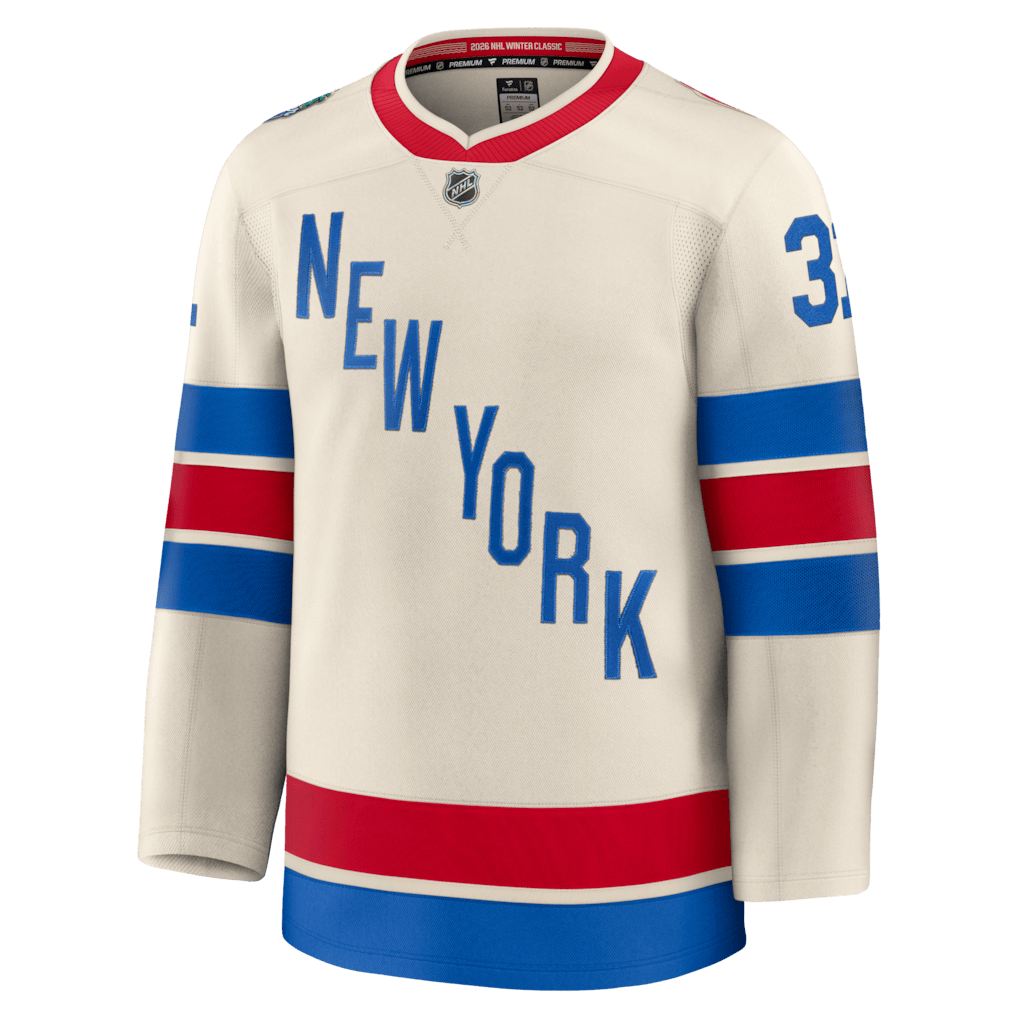 Igor Shesterkin 31 New York Rangers 2026 Winter Classic Premium Men Jersey - Beige