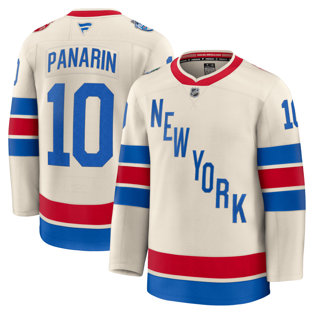 Artemi Panarin 10 New York Rangers 2026 Winter Classic Premium Men Jersey - Beige