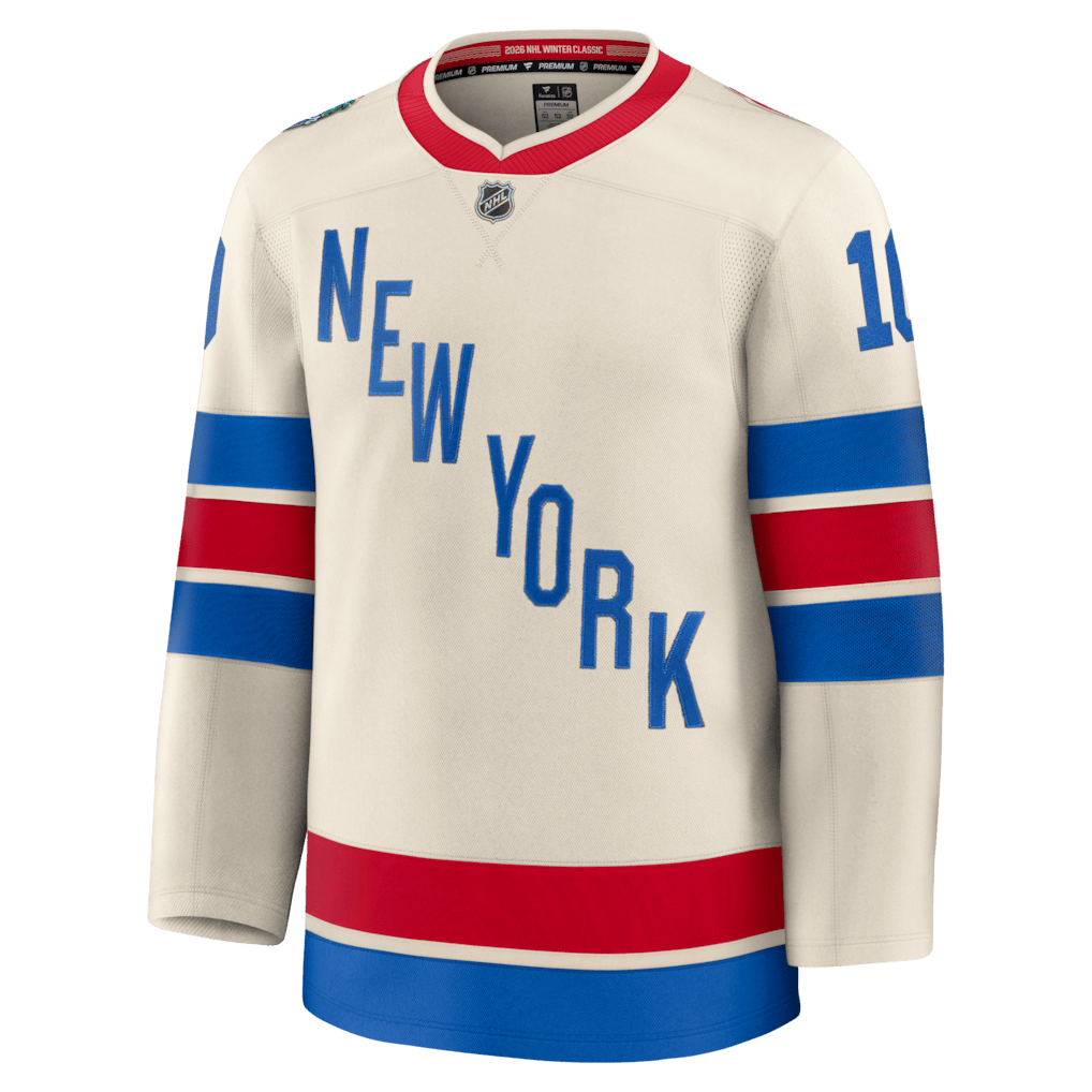 Artemi Panarin 10 New York Rangers 2026 Winter Classic Premium Men Jersey - Beige