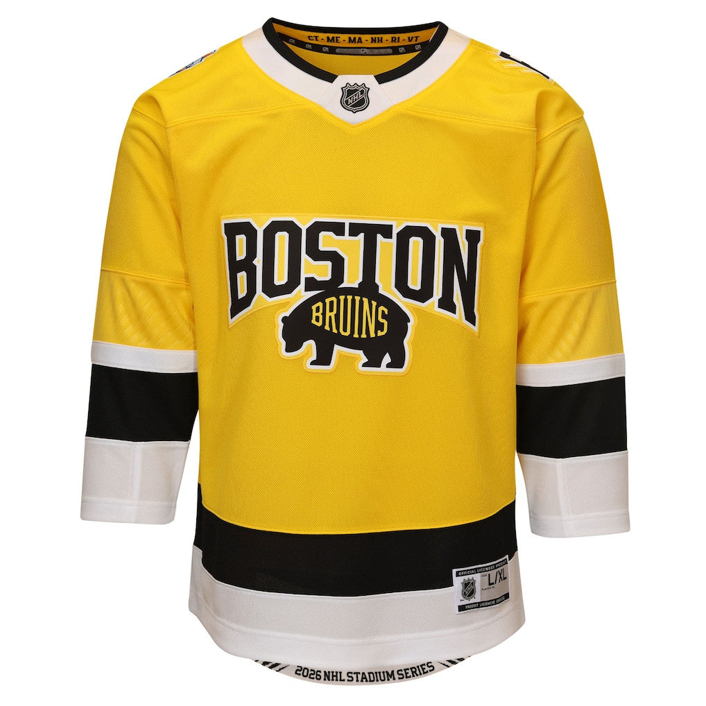 Boston Bruins 2026 Stadium Series Premier YOUTH Jersey - Gold