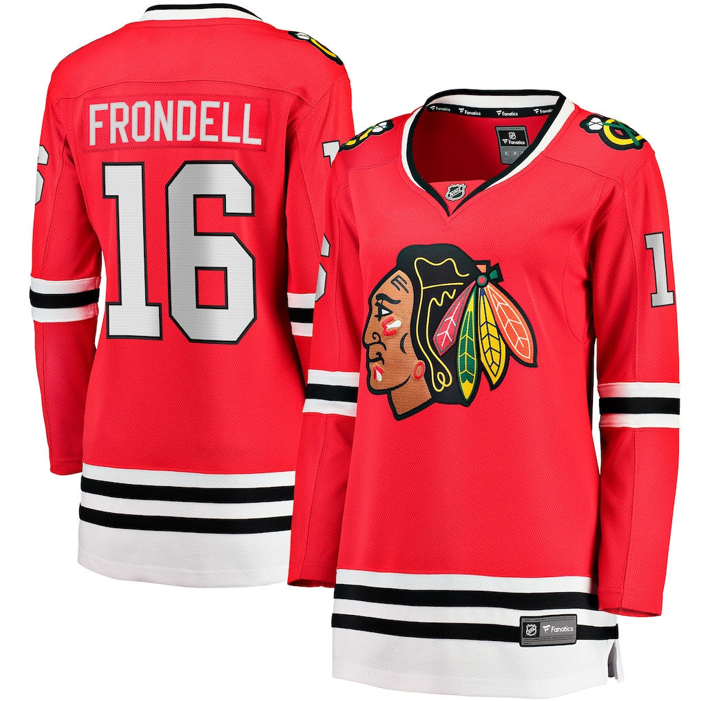 Anton Frondell 16 Chicago Blackhawks Women's Breakaway Jersey - Red