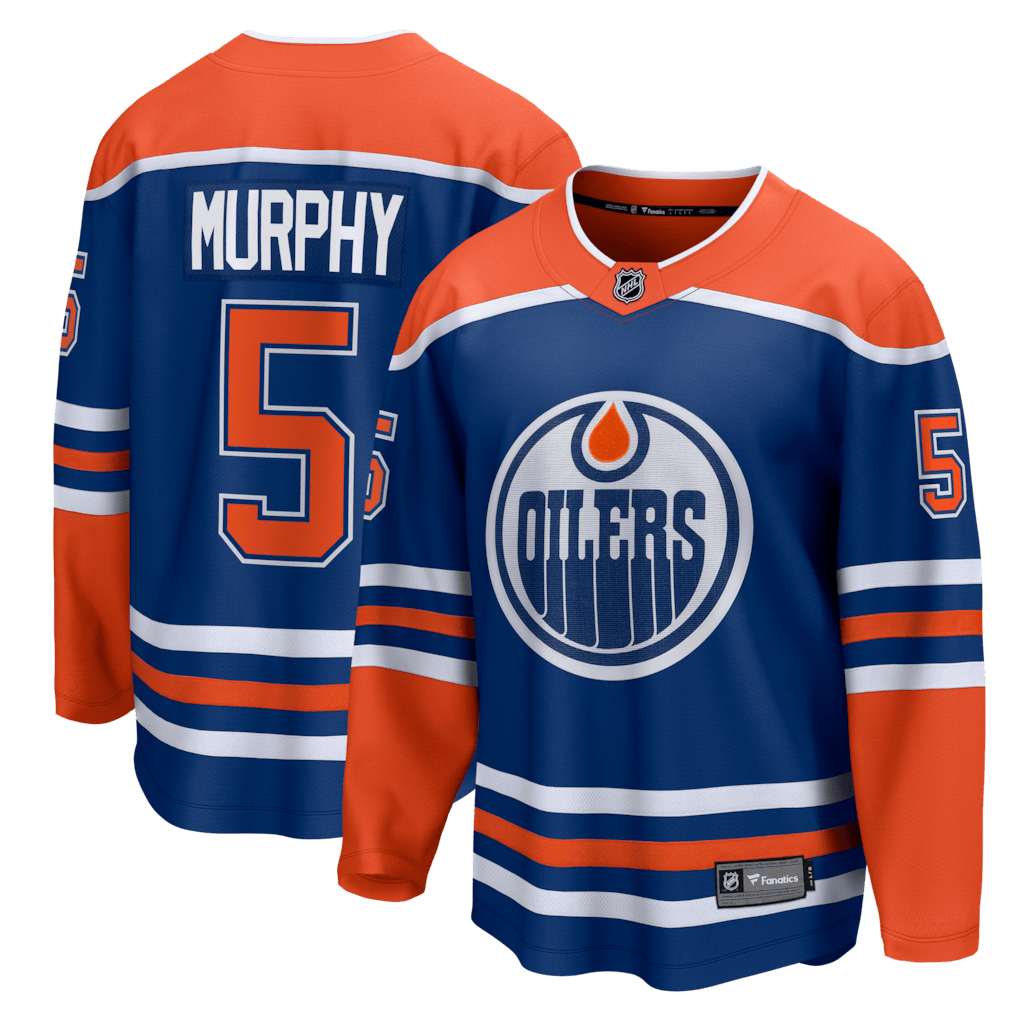 Connor Murphy 5 Edmonton Oilers Home Breakaway Men Jersey - Royal
