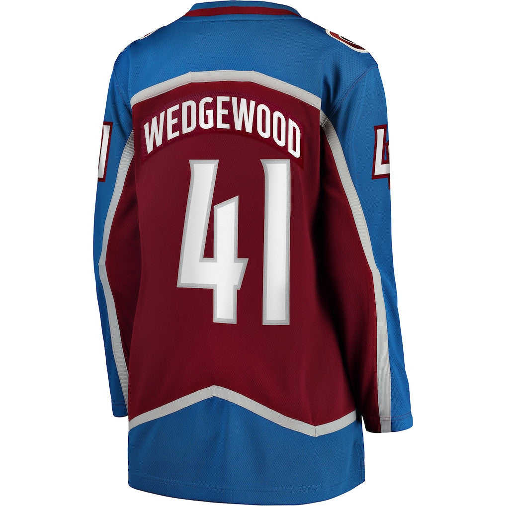 Scott Wedgewood 41 Colorado Avalanche Women's Home Breakaway Jersey - Burgundy