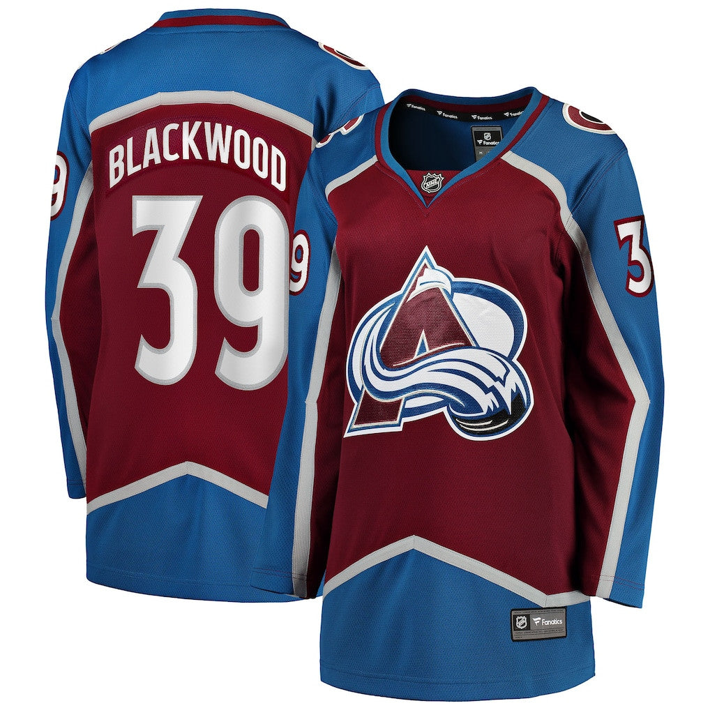 Mackenzie Blackwood 39 Colorado Avalanche Women's Home Breakaway Jersey - Burgundy