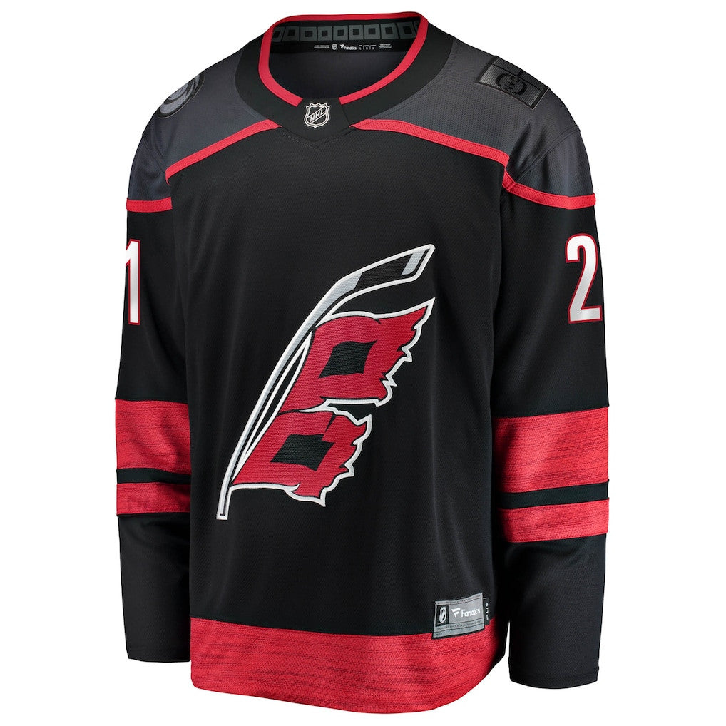 Alexander Nikishin 21 Carolina Hurricanes Home Breakaway Men Jersey - Black