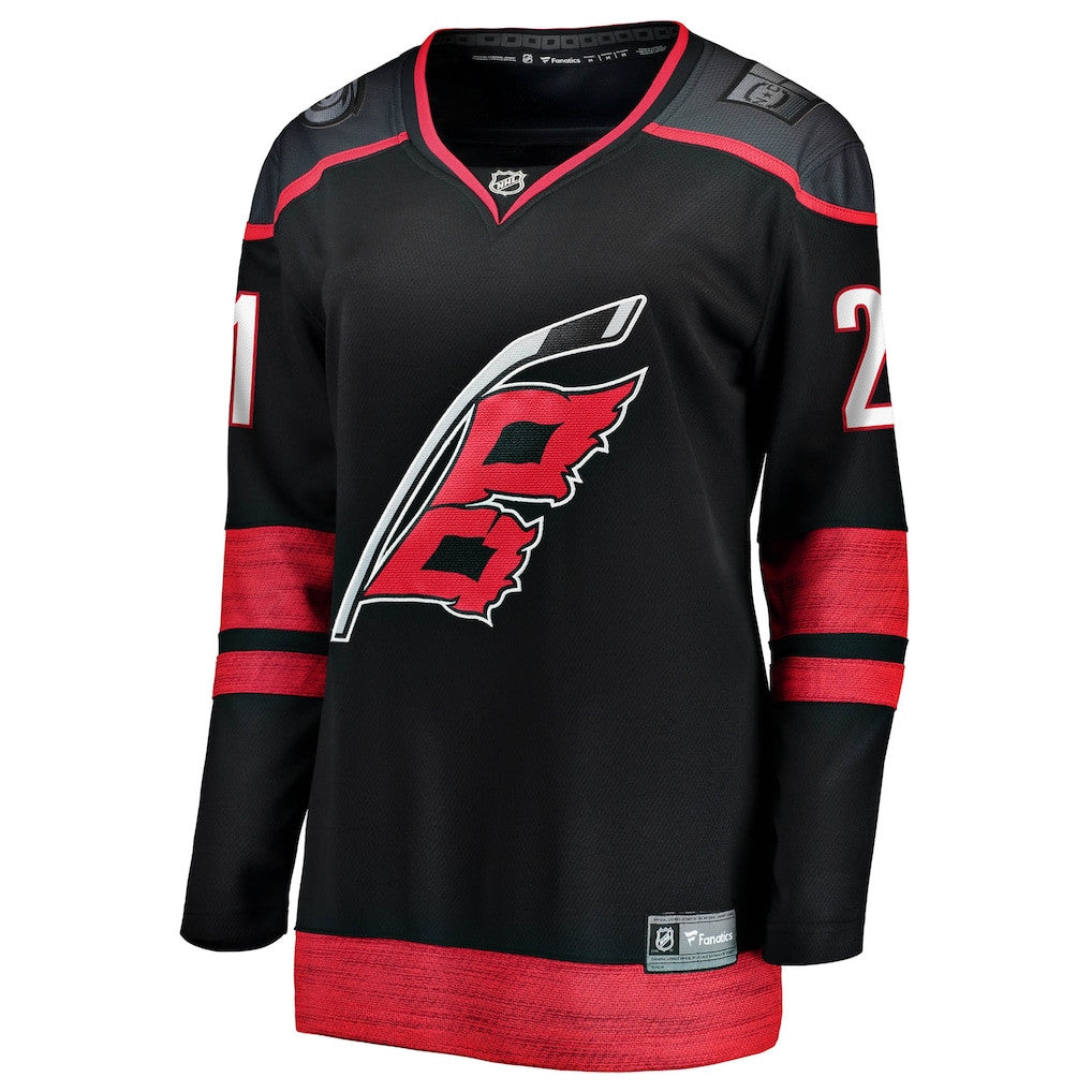 Alexander Nikishin 21 Carolina Hurricanes Women's Home Breakaway Jersey - Black