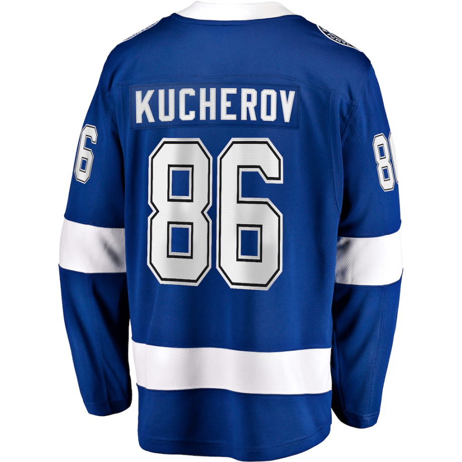 Nikita Kucherov 86 Tampa Bay Lightning Home Breakaway Jersey - Blue
