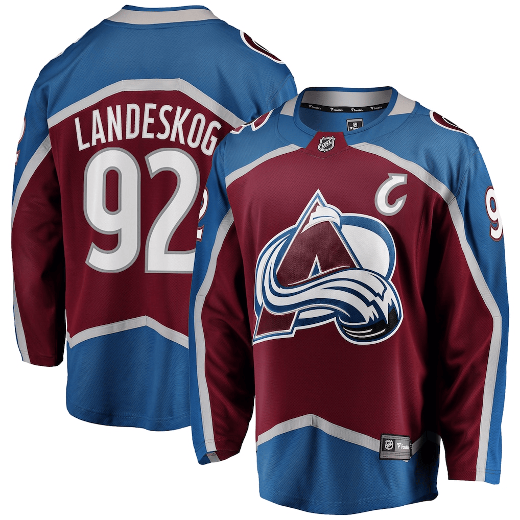 Gabriel Landeskog 92 Colorado Avalanche Home Breakaway Men Jersey - Burgundy