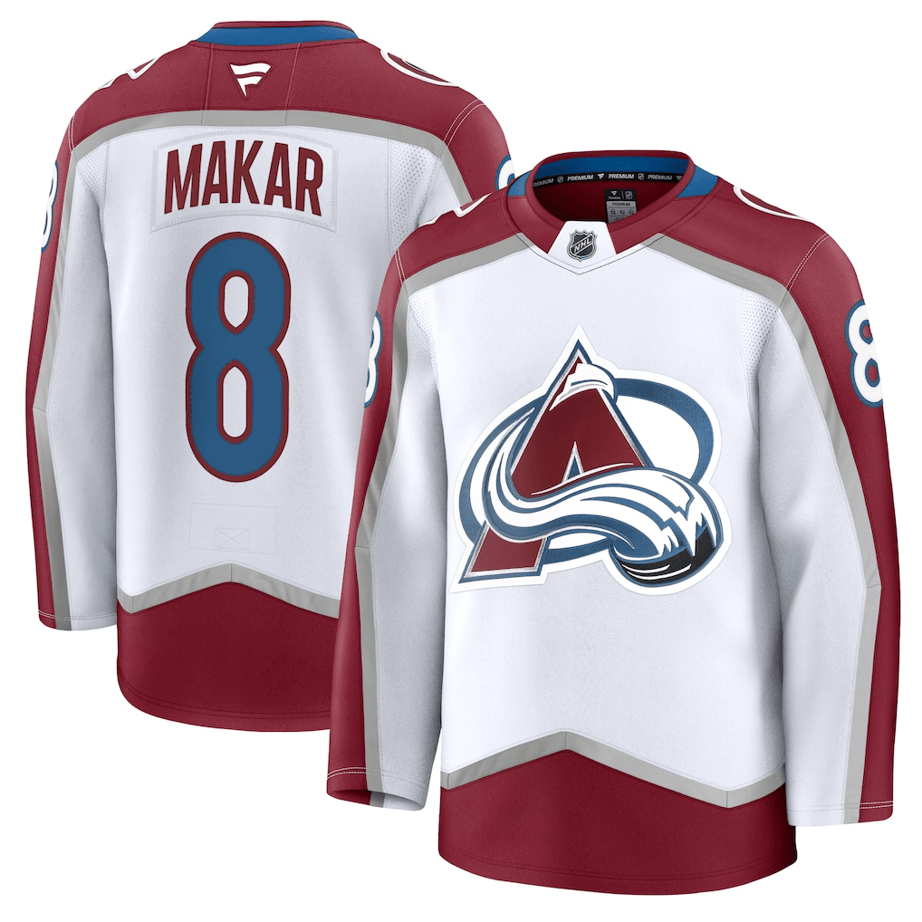 Cale Makar 8 Colorado Avalanche Away Men Jersey - White