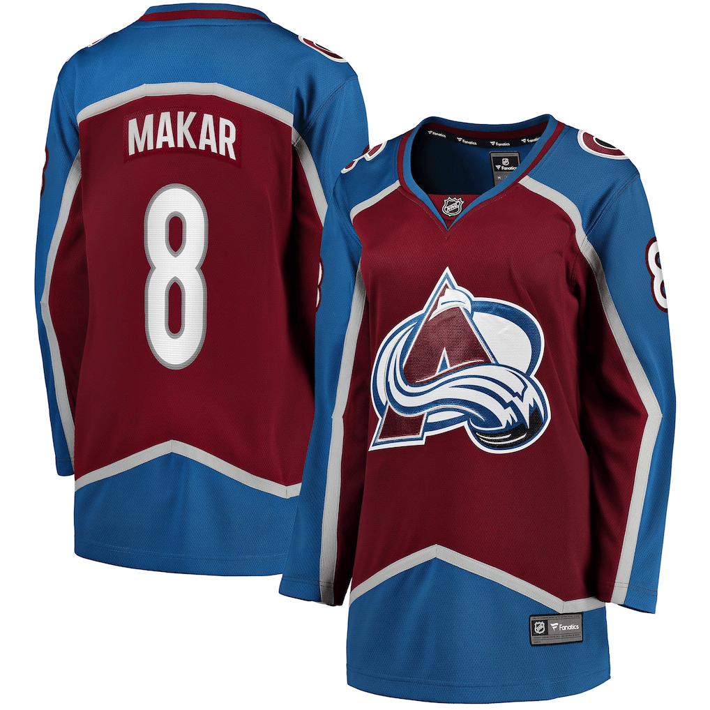 Cale Makar 8 Colorado Avalanche Women's Home Breakaway Jersey - Burgundy
