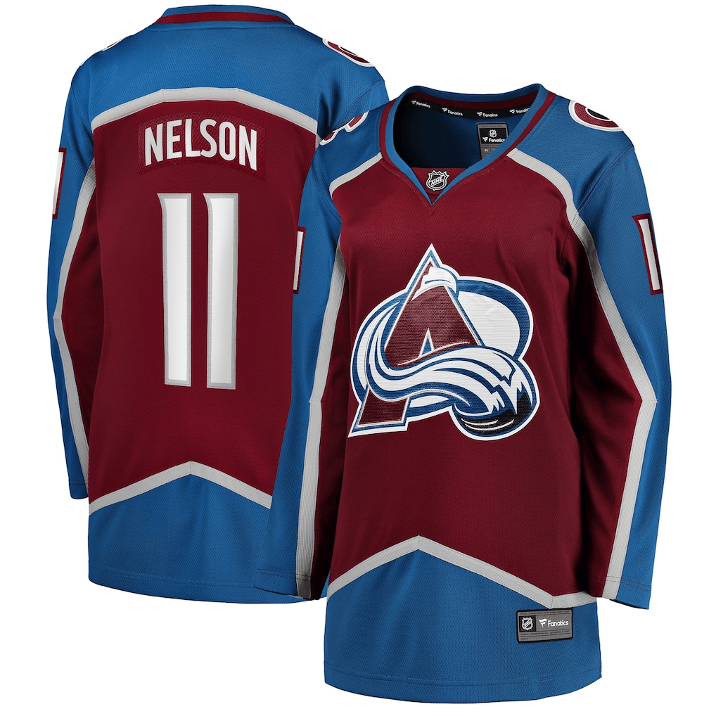 Brock Nelson 11 Colorado Avalanche Women's Home Breakaway Jersey - Burgundy
