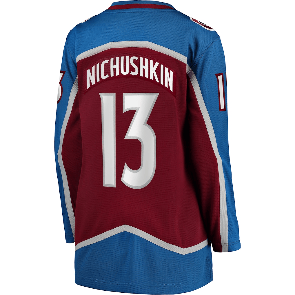 Valeri Nichushkin 13 Colorado Avalanche Women's Home Breakaway Jersey - Burgundy