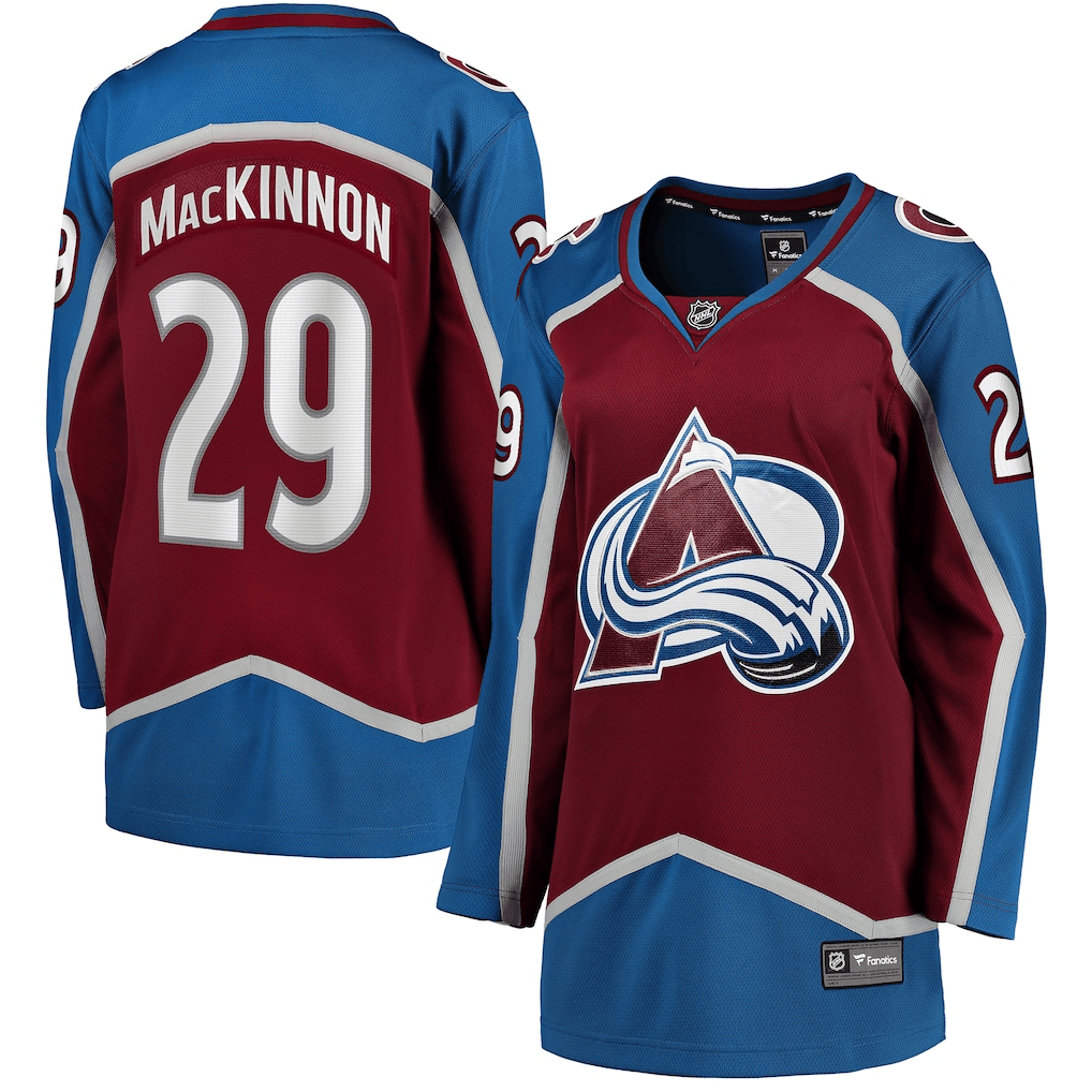 Nathan MacKinnon 29 Colorado Avalanche Women's Home Breakaway Jersey - Burgundy