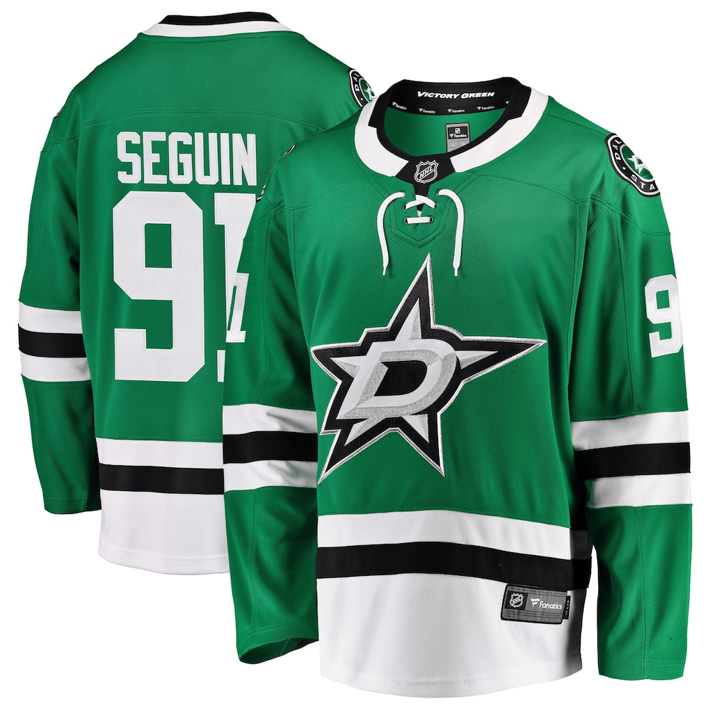 Tyler Seguin 91 Dallas Stars Home Breakaway Men Jersey - Kelly Green