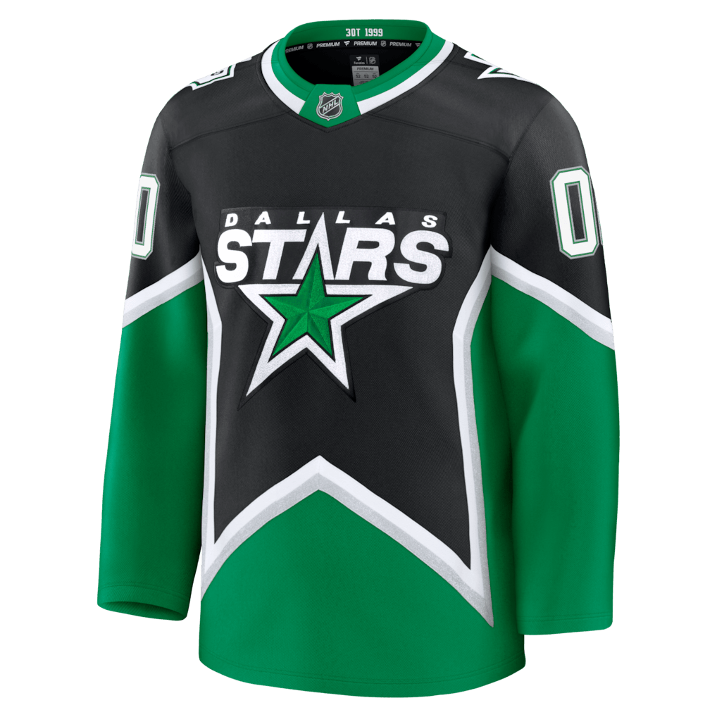 Dallas Stars Custom Alternate Men Jersey - Black/Green