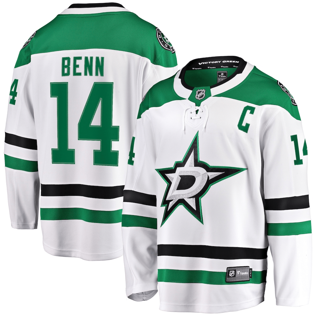 Jamie Benn 14 Dallas Stars Breakaway Men Jersey - White