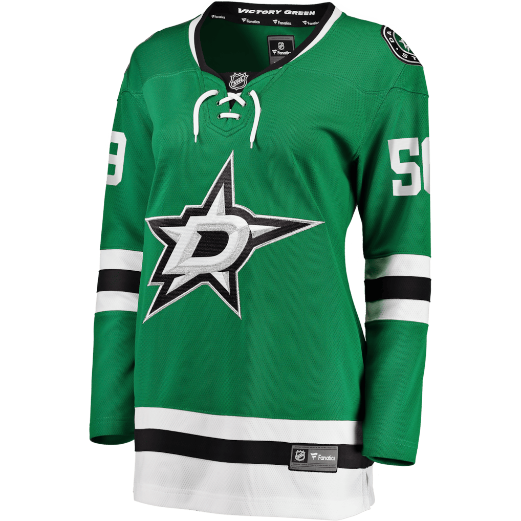 Michael Bunting 58 Dallas Stars Women's Home Breakaway Jersey - Kelly Green