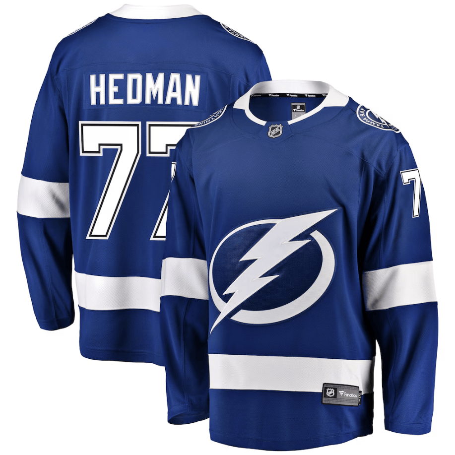 Victor Hedman 77 Tampa Bay Lightning Breakaway Jersey - Blue