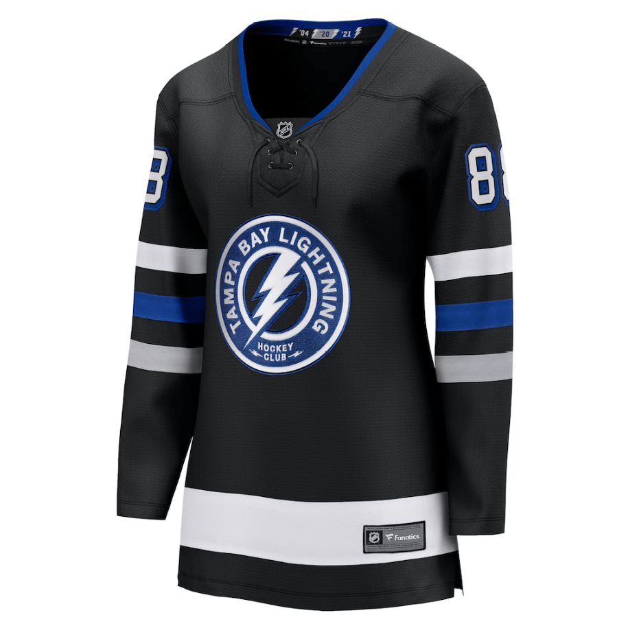 Andrei Vasilevskiy 88 Tampa Bay Lightning Women's Breakaway Jersey - Black