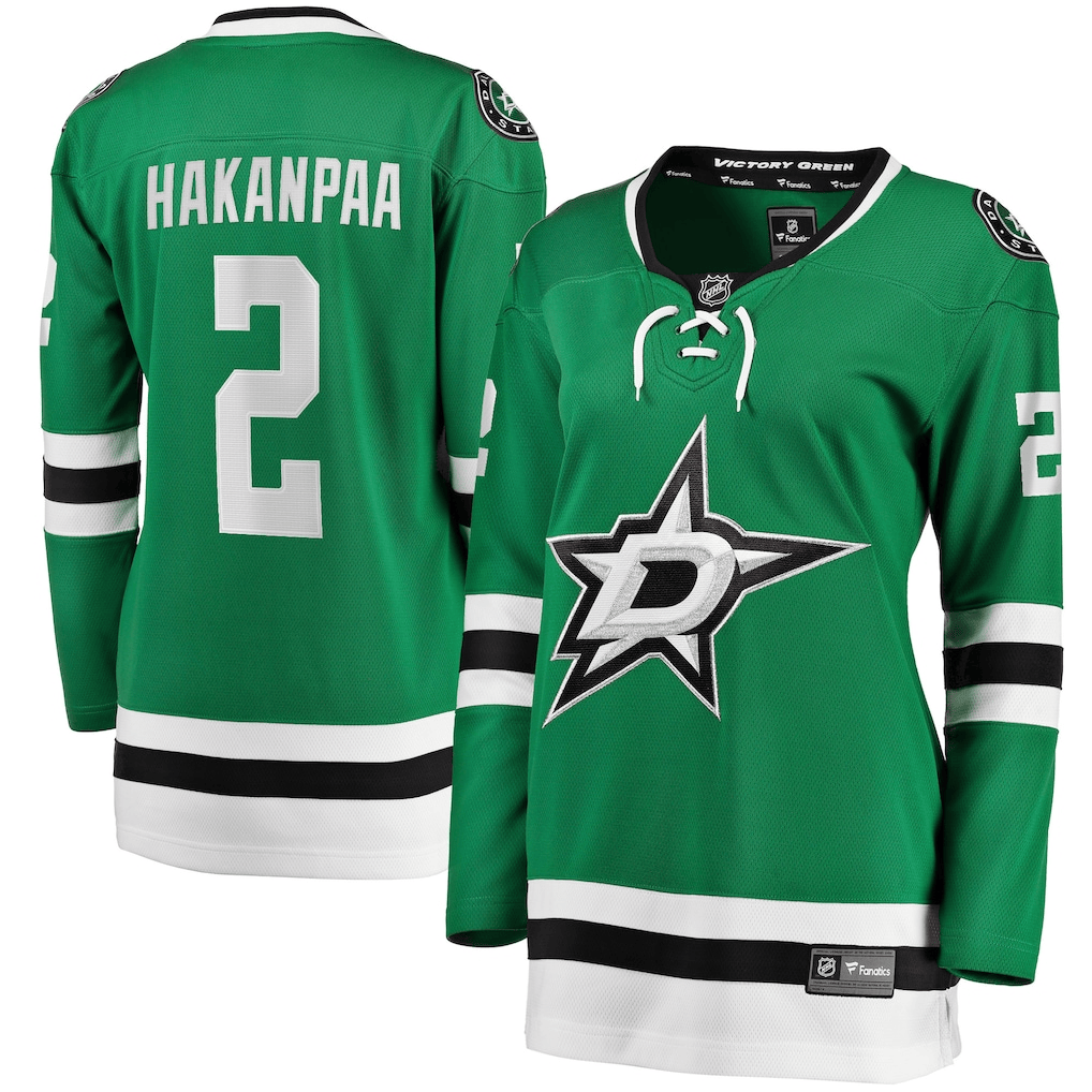 Jani Hakanpaa 2 Dallas Stars Women's Home Breakaway Jersey - Kelly Green