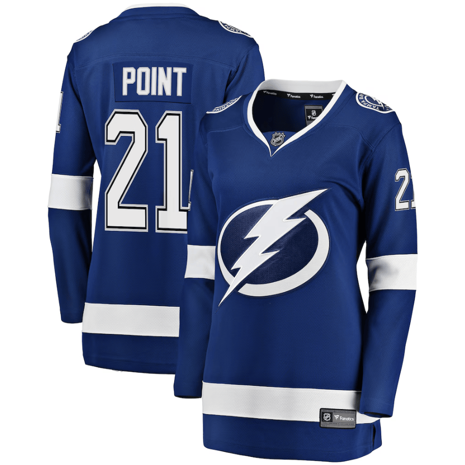 Brayden Point 21 Tampa Bay Lightning Women's Breakaway Player Jersey - Blue