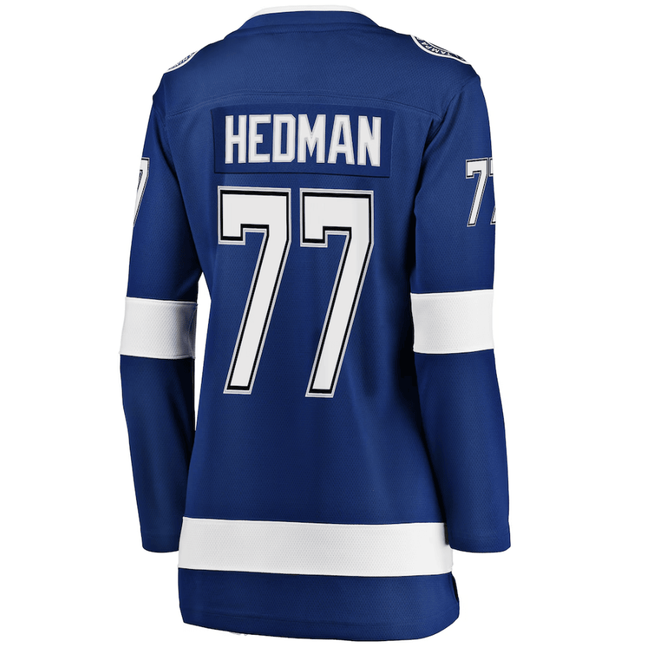 Victor Hedman 77 Tampa Bay Lightning Women's Breakaway Player Jersey - Blue