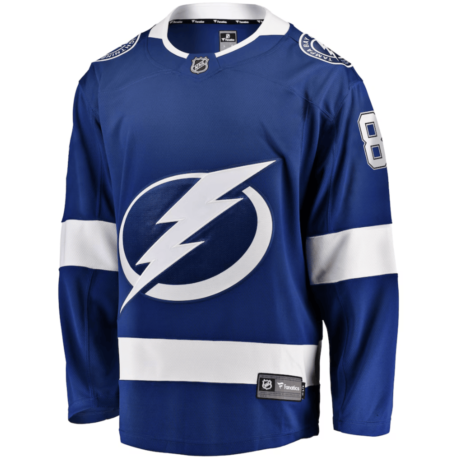 Erik Cernak 81 Tampa Bay Lightning Home Breakaway Player Jersey - Blue