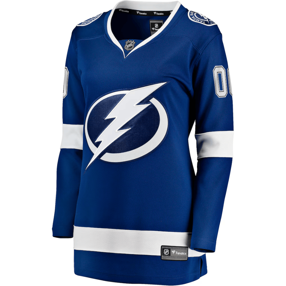 Tampa Bay Lightning Women's Home Breakaway Custom Jersey - Blue