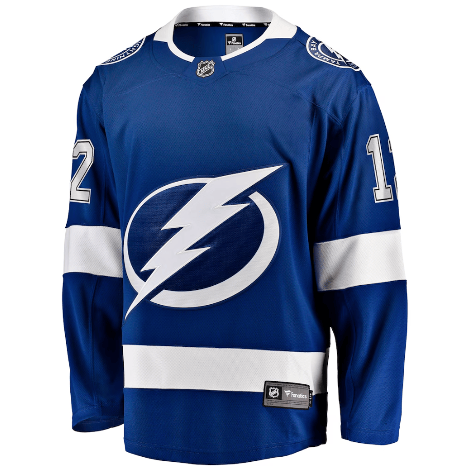 Jakob Pelletier 12 Tampa Bay Lightning Home Breakaway Jersey - Blue