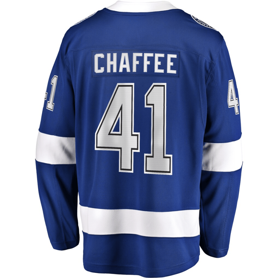 Mitchell Chaffee 41 Tampa Bay Lightning Home Premier Breakaway Player Jersey - Blue