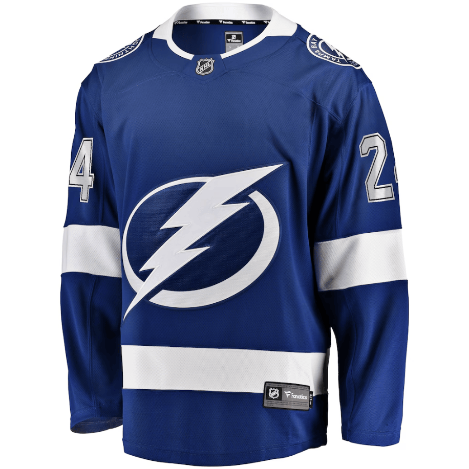 Zach Bogosian 24 Tampa Bay Lightning Home Breakaway Player Jersey - Blue