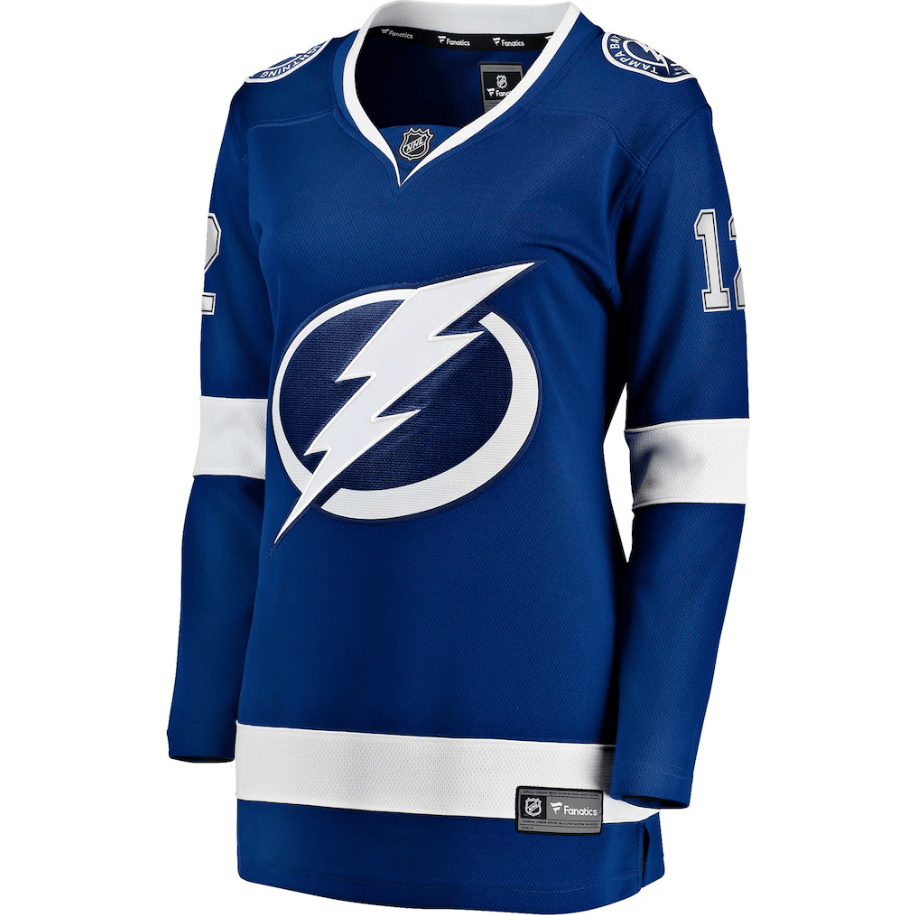 Jakob Pelletier 12 Tampa Bay Lightning Women's Home Breakaway Jersey - Blue
