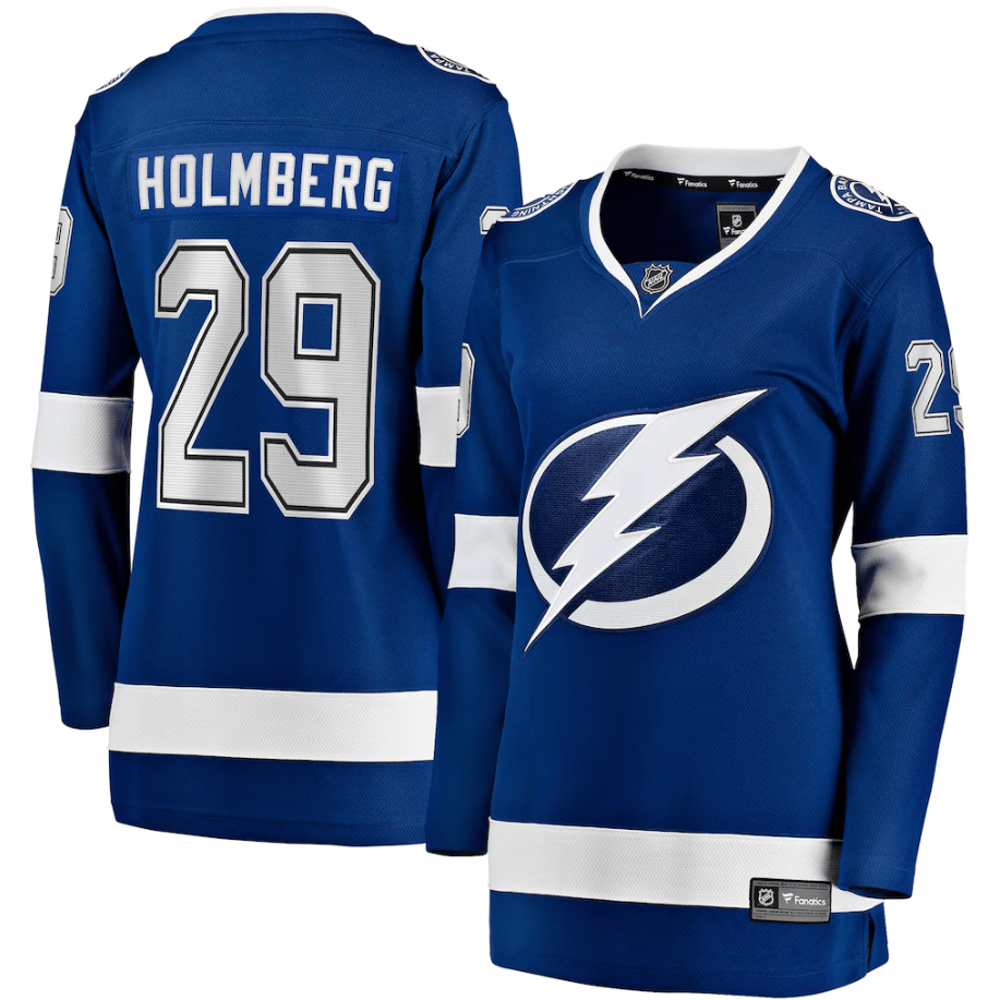 Pontus Holmberg 29 Tampa Bay Lightning Women's Home Breakaway Jersey - Blue
