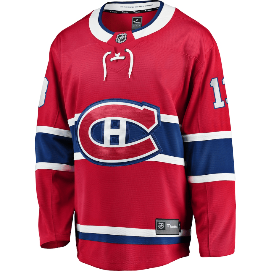Cole Caufield 13 Montreal Canadiens Home Premier Breakaway Player Jersey - Red